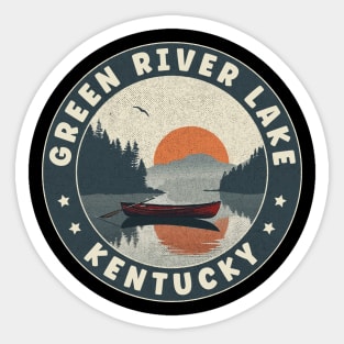 Green River Lake Kentucky Sunset Sticker